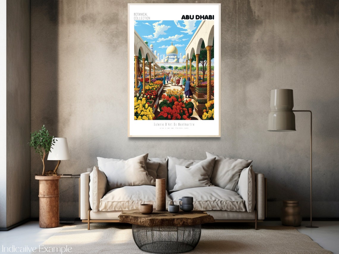 Abu Dhabi Botanical Collection Grand Mosque Tulip Market Poster - Image 3
