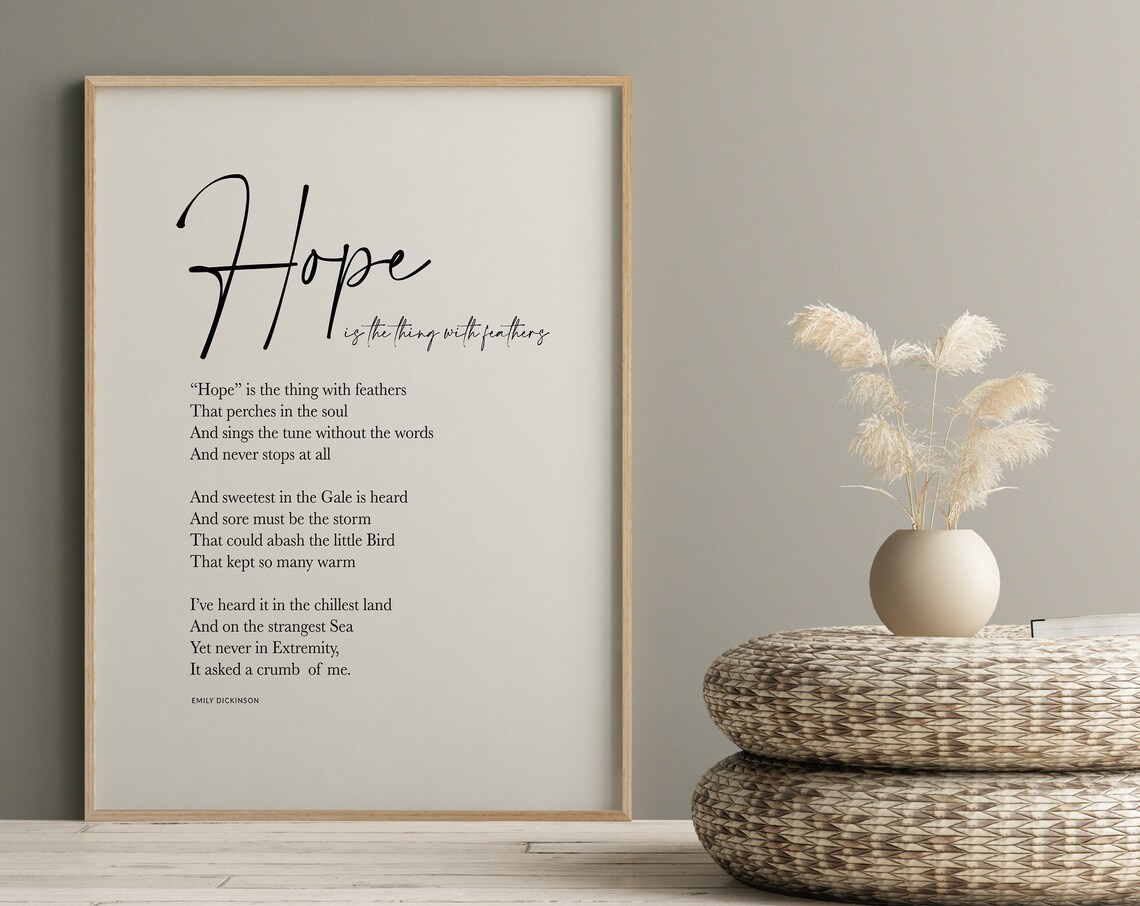 Hope Is the Thing With Feathers Art Print