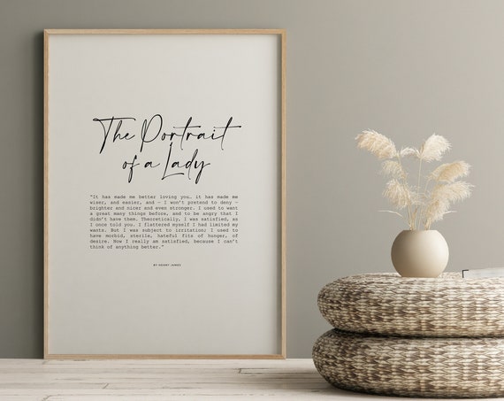 Wedding Gift For Wife Henry James Portrait Of A Lady Poem Love Poem Soulmate Poems Soulmate Gift Wife Gift Engagement Gift