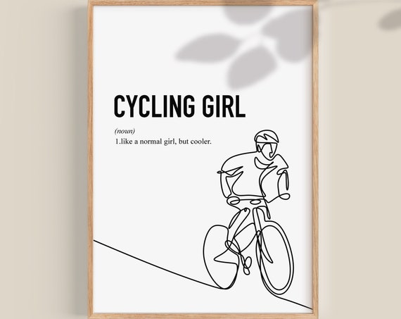 Cycling Print Cycling Gift Cycling Art Cycling Gift For Cyclist Gift For Cycling Lover Cycling Mom Cycling Gifts