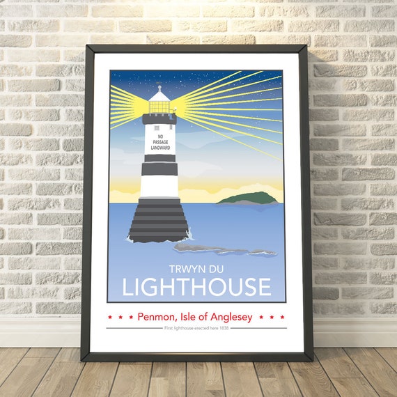 Penmon Lighthouse Isle Of Anglesey Capturing A Memory Travel Prints And Gifts By Tabitha Mary