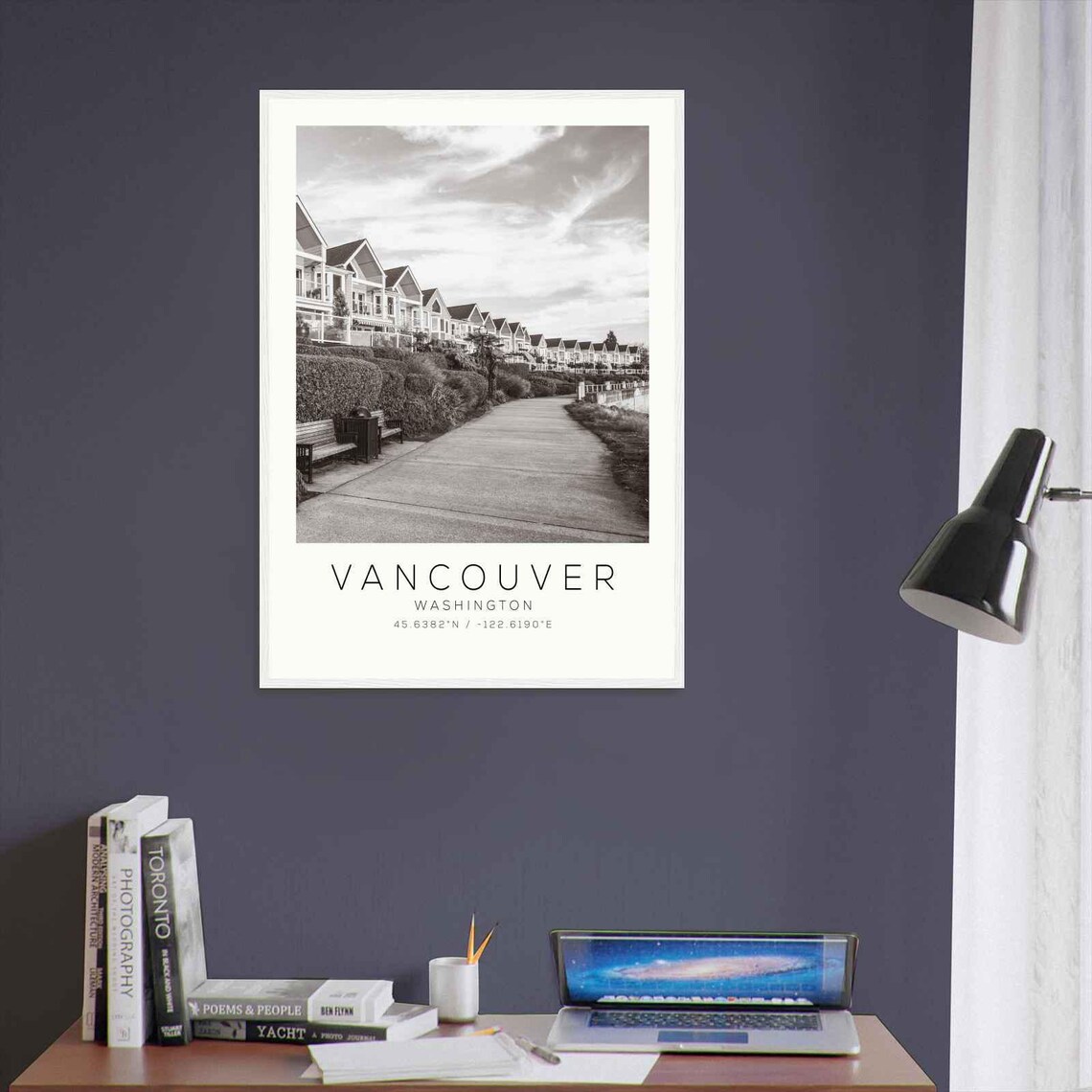 Vancouver Washington Waterfront Promenade Homes Photo Travel Poster - Image 3