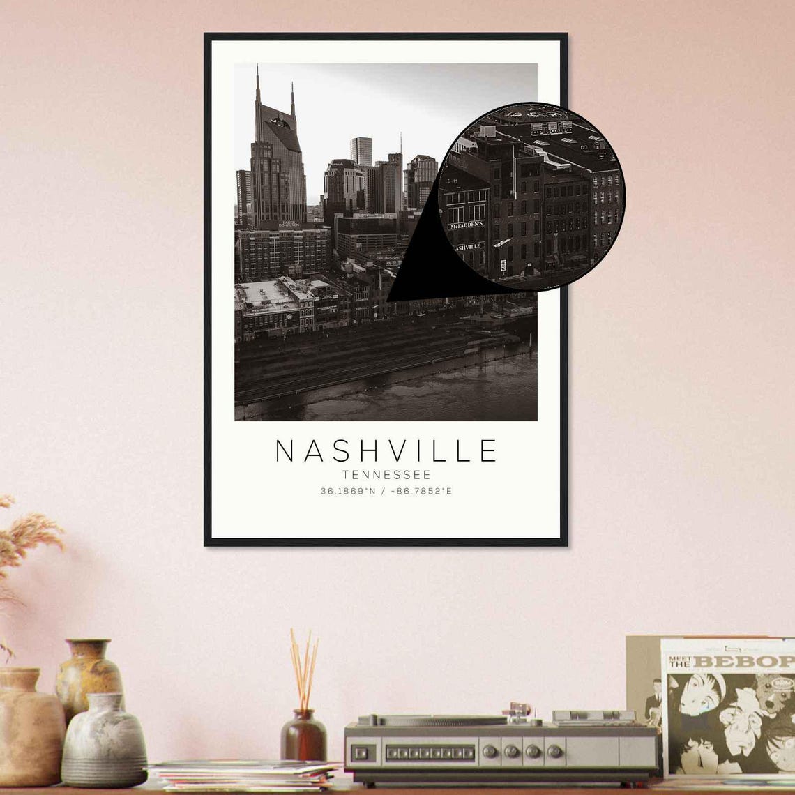 Nashville Tennessee Photo Travel Poster Nashville Travel Print Minimalist Travel Print Ds4 - Image 4