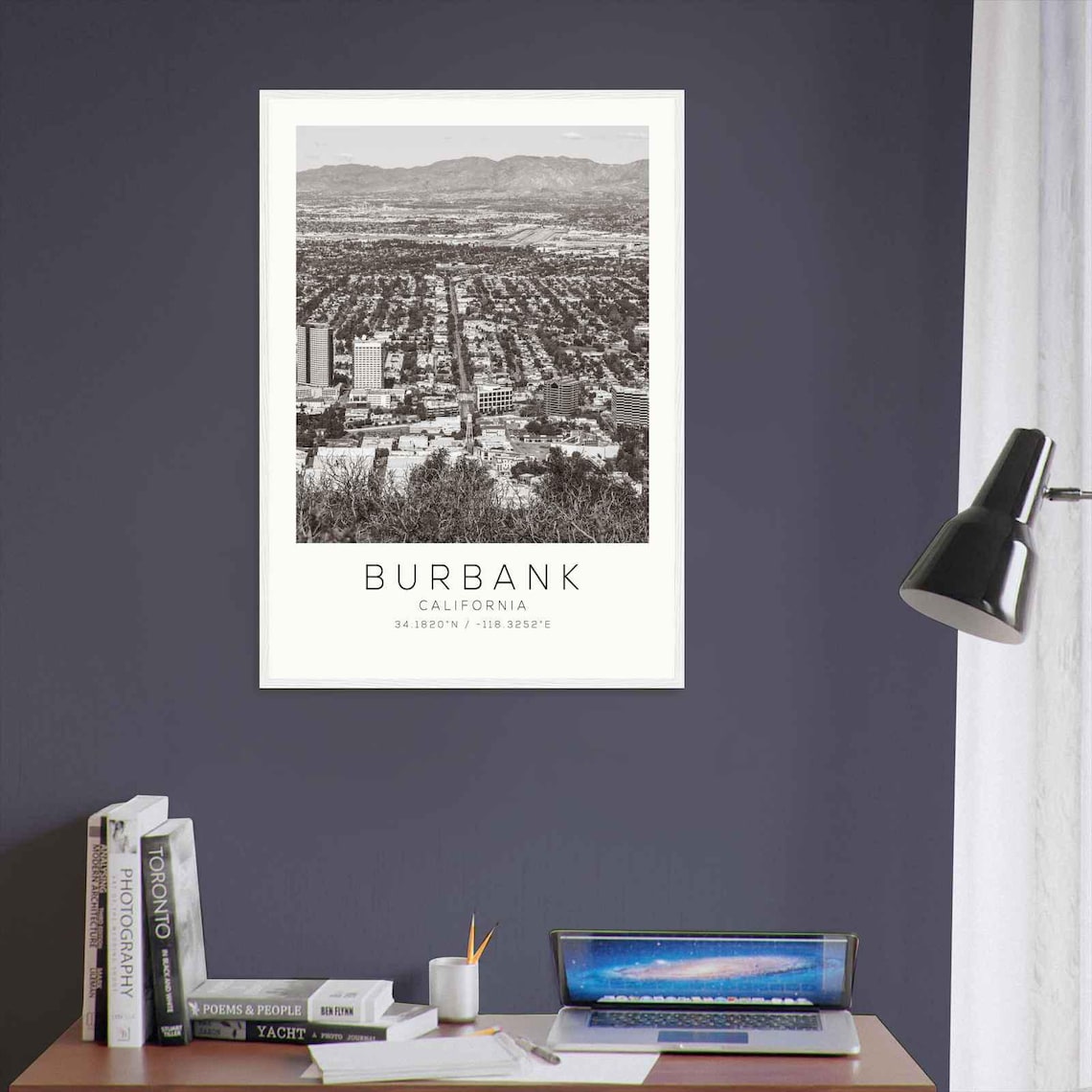 Burbank California Minimalist Travel Poster - Image 3