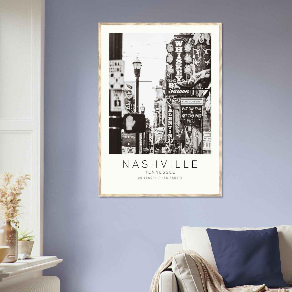 Nashville Tennessee Photo Travel Poster Nashville Travel Print Minimalist Travel Print Ds1 - Image 2