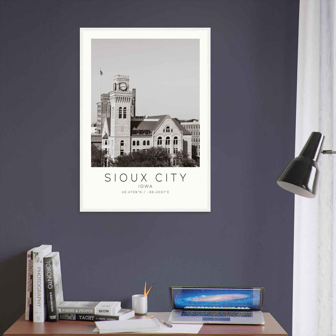 Sioux City Iowa Photo Travel Poster Sioux City Travel Print Minimalist Travel Print - Image 3