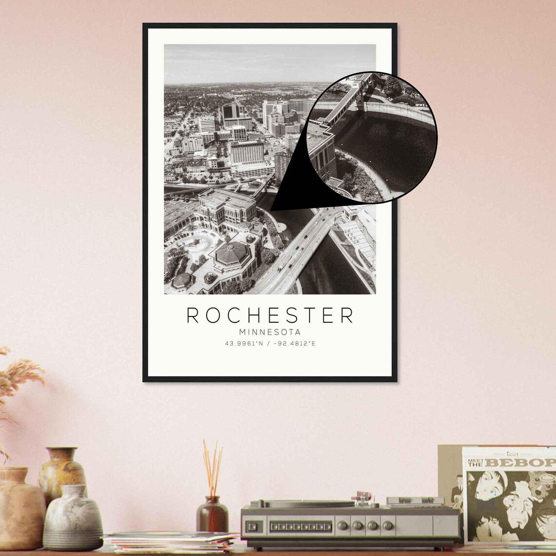 Rochester New York Photo Travel Poster Rochester New York Travel Print Minimalist Travel Print Ds1 - Image 4