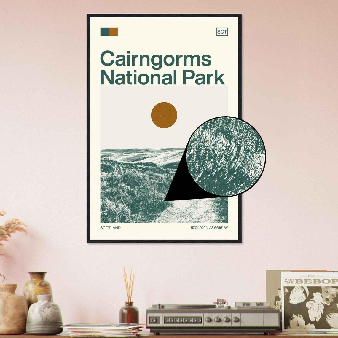 Cairngorms National Park Scotland Highland Trail View Poster - Image 4