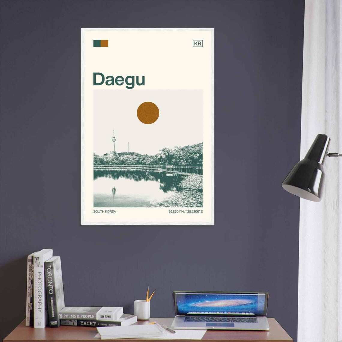 Daegu South Korea Minimalist Travel Poster - Image 3