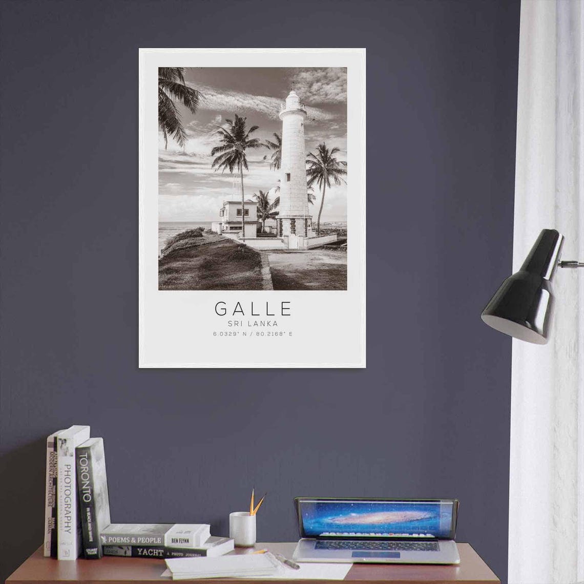Galle Sri Lanka Travel Photo Poster Bw Galle Travel Print Minimalist Travel Poster Print - Image 3