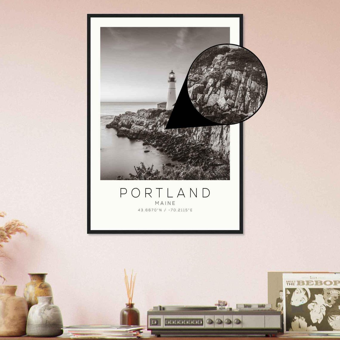 Portland Maine Photo Travel Poster Portland Travel Print Minimalist Travel Print Ds1 - Image 4