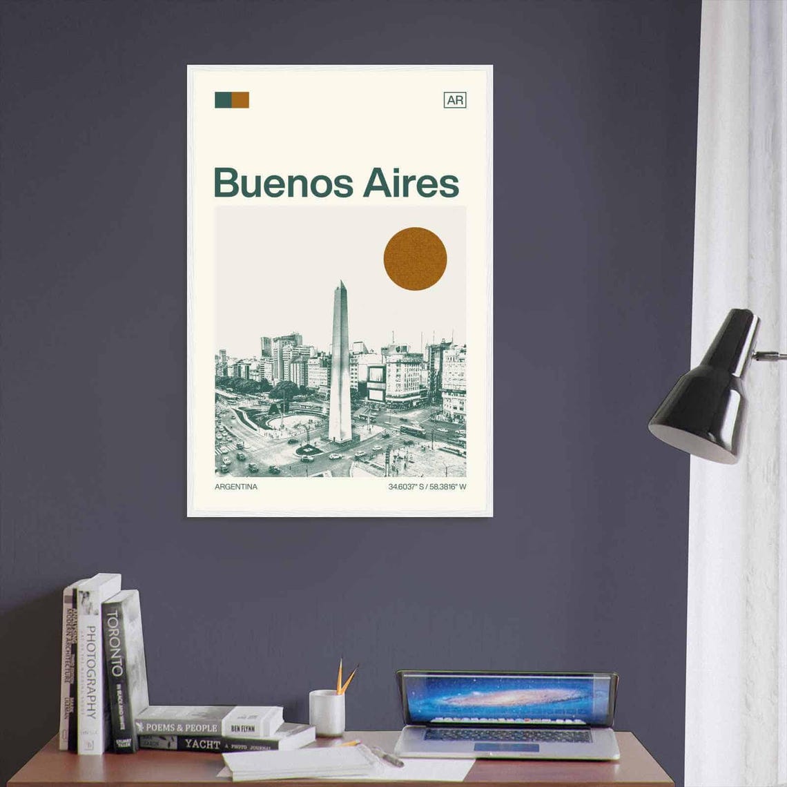 Buenos Aires Argentina Minimalist Monochrome Travel Photo Poster - Image 3