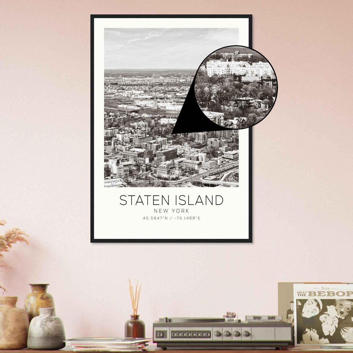 Staten Island New York Minimalist Travel Poster - Image 4