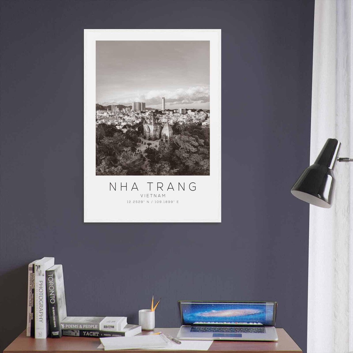 Nha Trang Vietnam Travel Photo Poster Bw Nha Trang Travel Print Minimalist Travel Poster Print Ds2 - Image 3