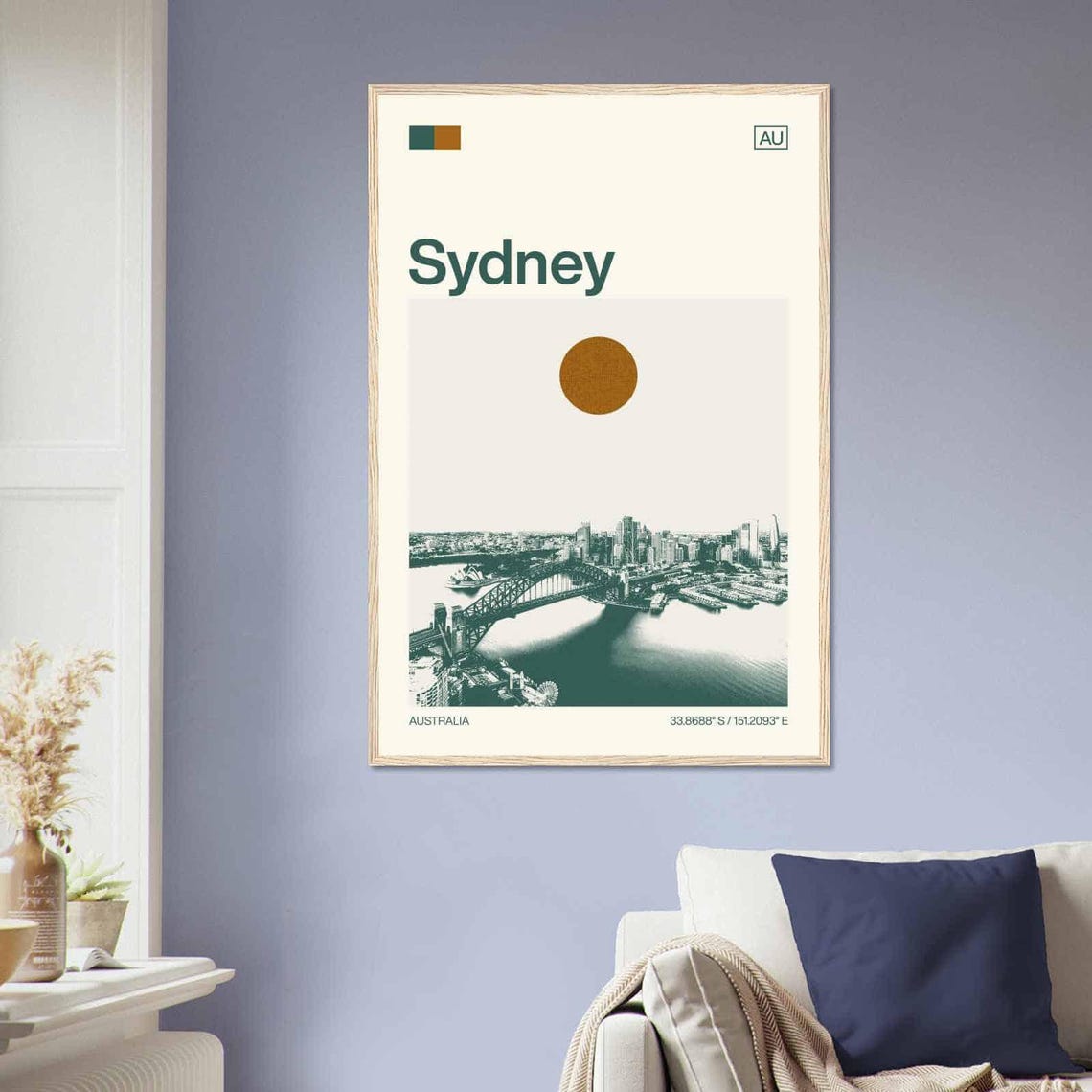 Sydney Australia Harbor Bridge Opera House Vintage Travel Poster - Image 2