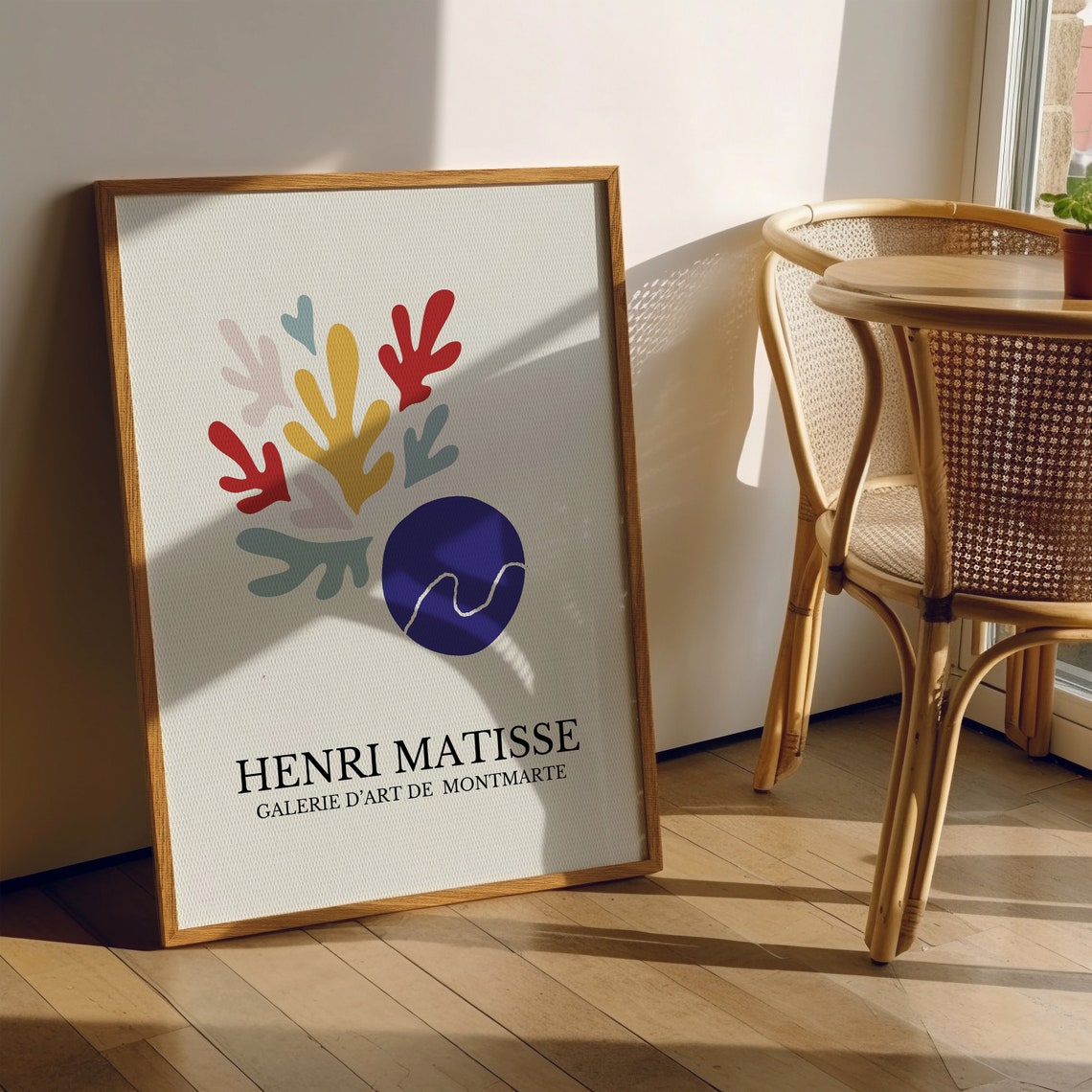 Henri Matisse Cut Out Abstract Bouquet Montmartre Art Poster - Image 2
