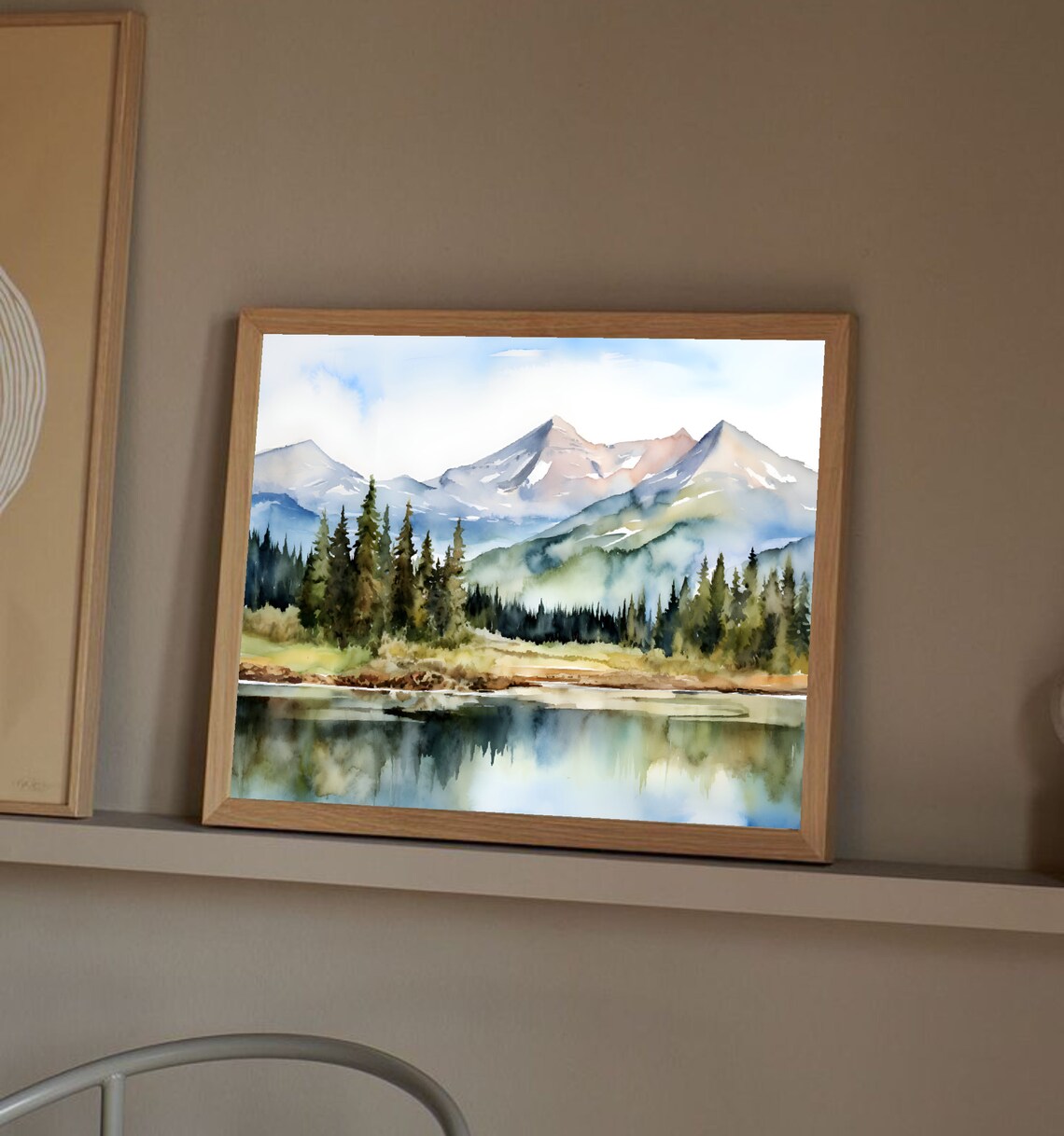 Lost River Idaho Watercolor Art Print, Mountain River - Image 3