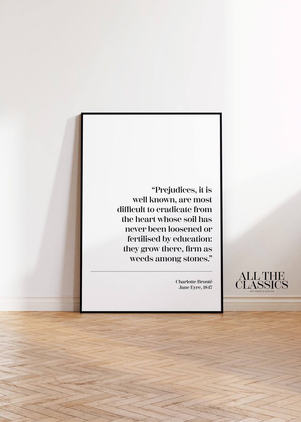 Charlotte Brontë Jane Eyre Minimalist Art Print - Image 3