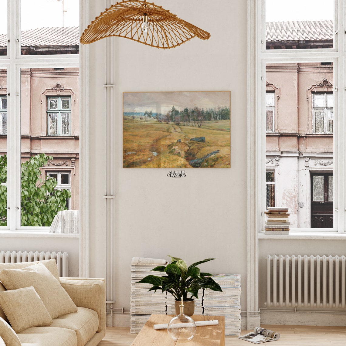 Frantisek Kavan Wet Winter Rustic Marsh Field Painting Poster - Image 2
