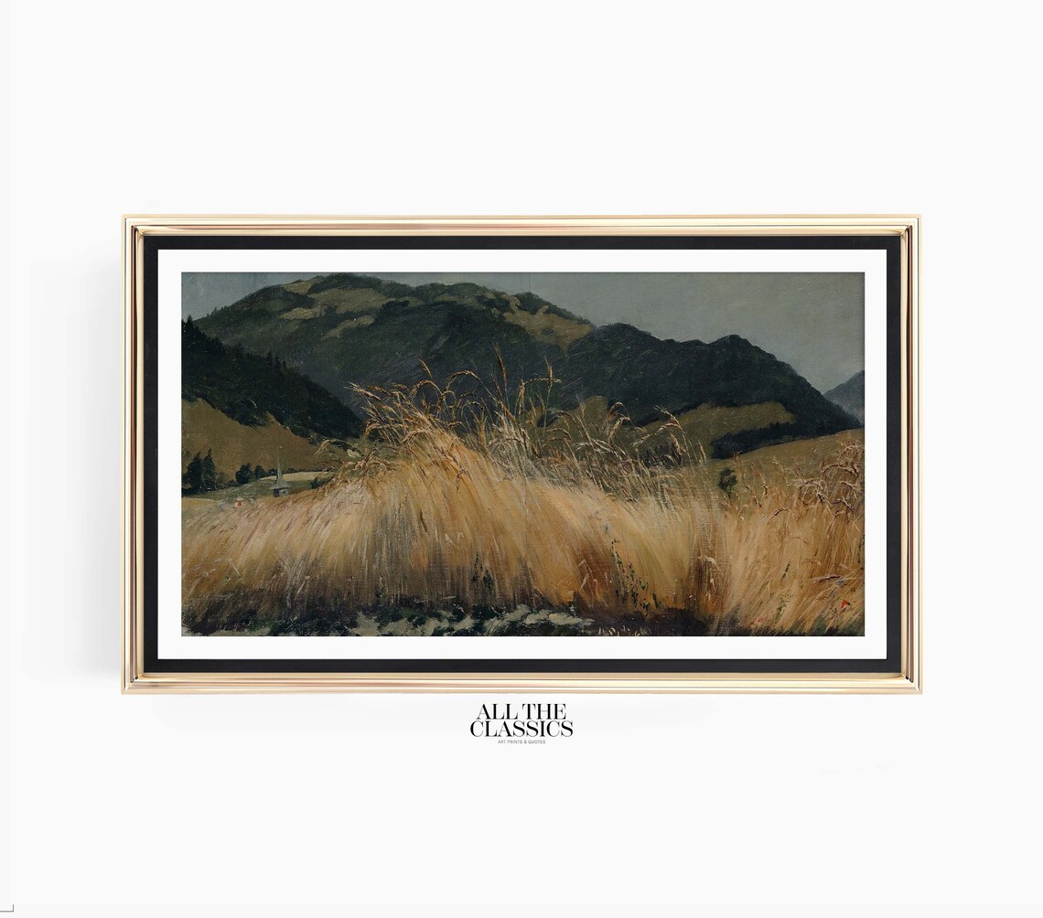 Rye Field in the Jura, Vintage Landscape Art Print - Image 3