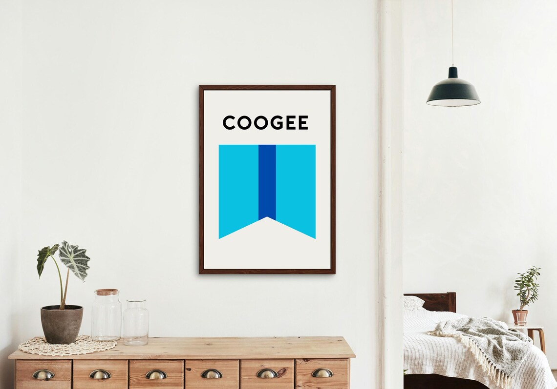 Coogee Beach Surf Flag, Sydney Travel Poster - Image 2