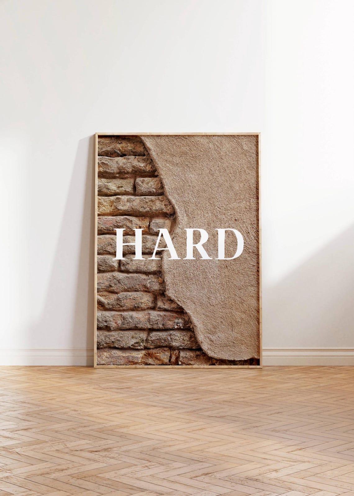 Hard Rustic Brick Plaster Texture Industrial Modern Wall Poster - Image 3