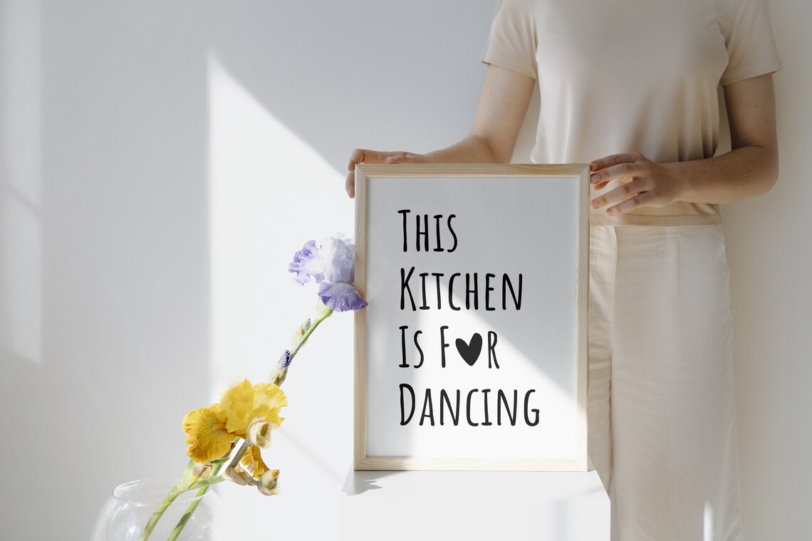 This Kitchen Is For Dancing Minimalist Art Print - Image 4