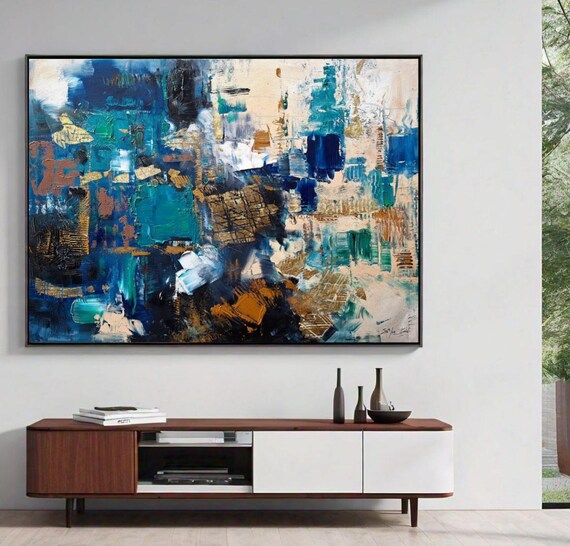 Abstract Painting Wall Art Oil Painting Textured Wall Art Original Painting On House Warming Gifts For Home Decor