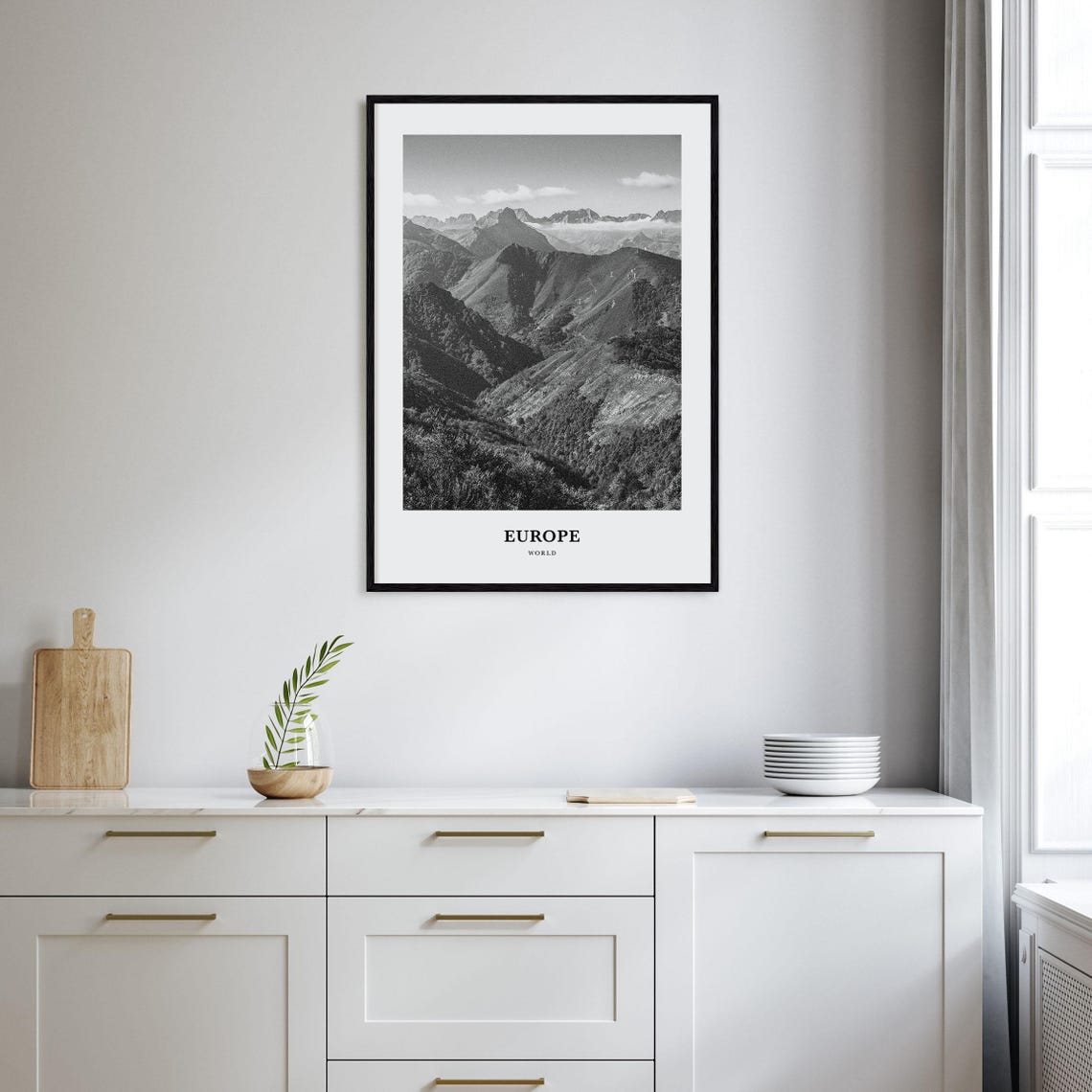 Europe Wall Art Europe Wall Decor Europe Poster Europe Home Decor Europe Travel Gift Europe Travel Print - Image 2