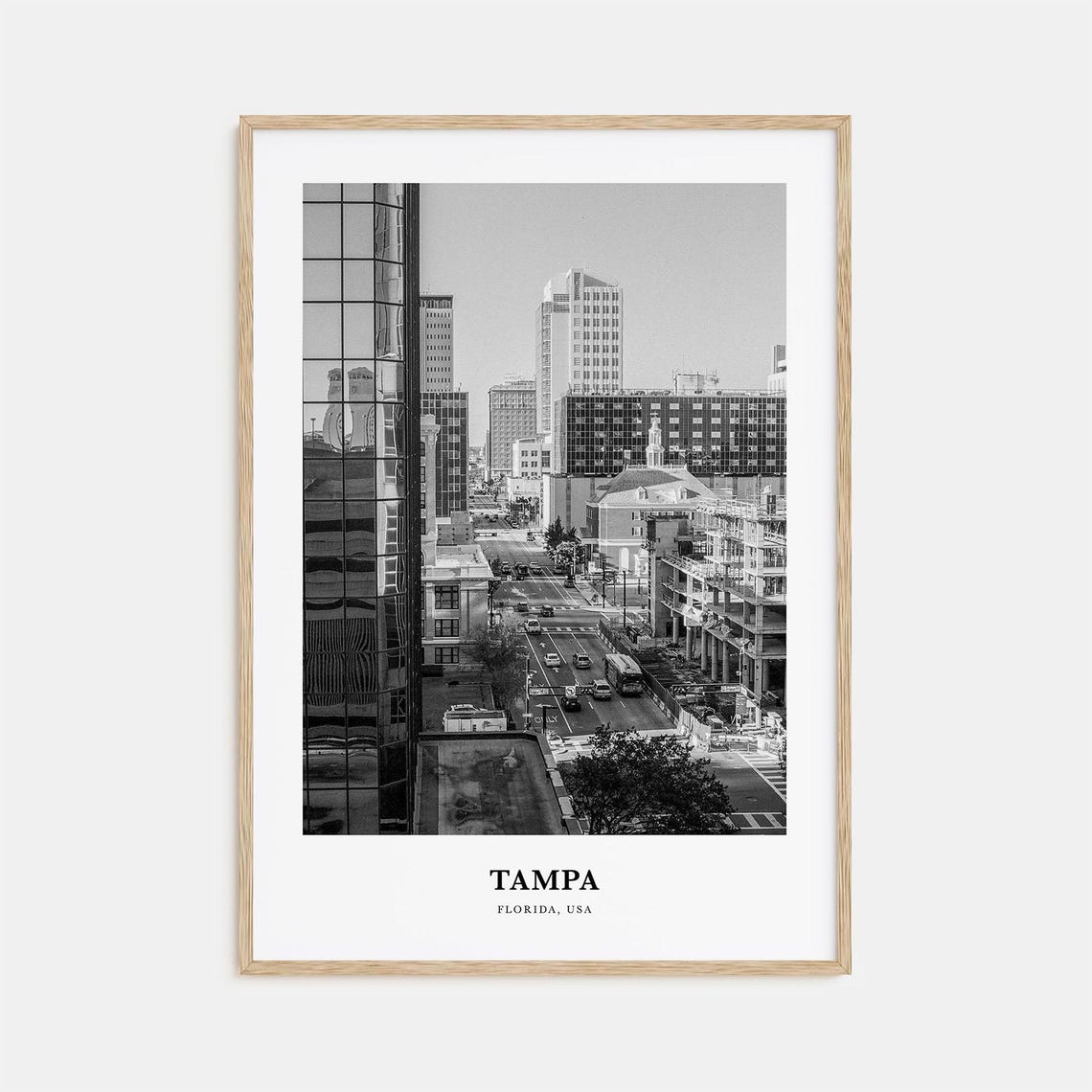 Tampa Wall Art No 2 Tampa Wall Decor Tampa Poster Tampa Home Decor Tampa Travel Gift Tampa Travel Print