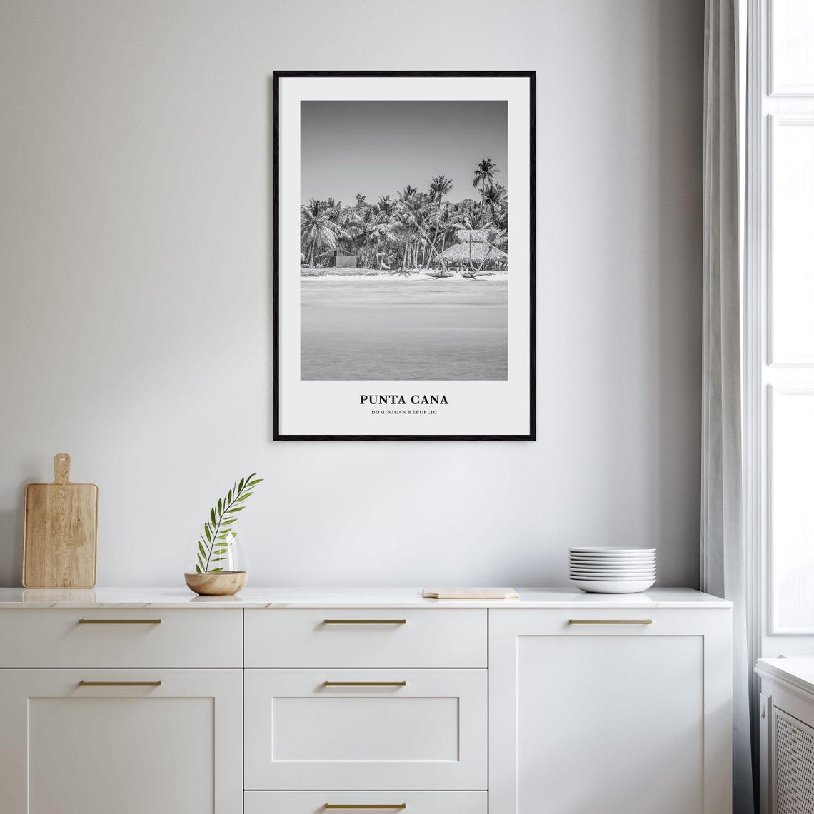 Punta Cana Dominican Republic Palm Beach Huts Photography Poster - Image 2
