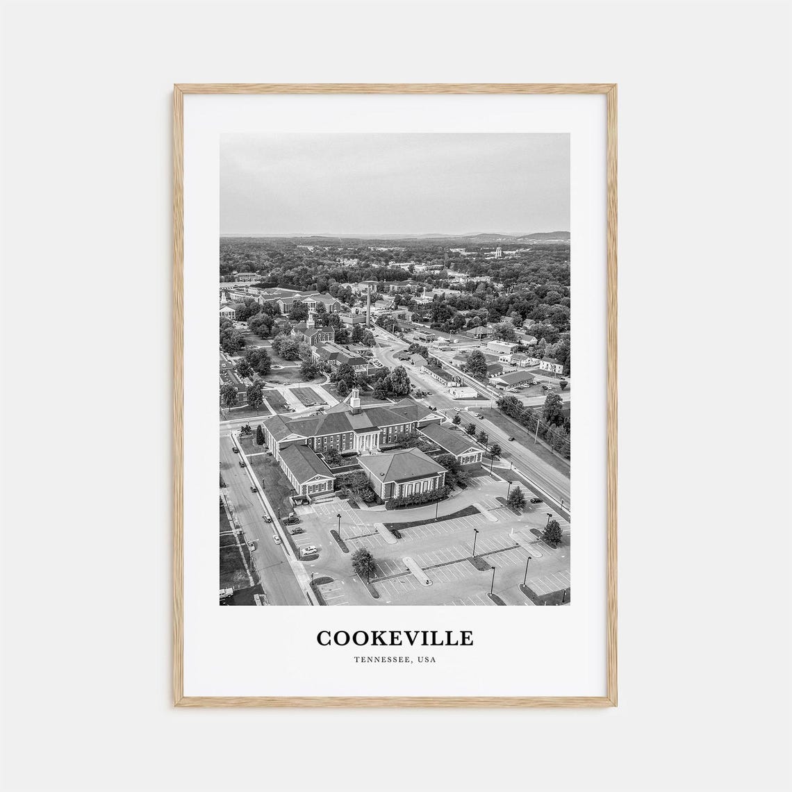 Cookeville Wall Art Cookeville Wall Decor Cookeville Poster Cookeville Home Decor Cookeville Travel Gift Cookeville Travel Print