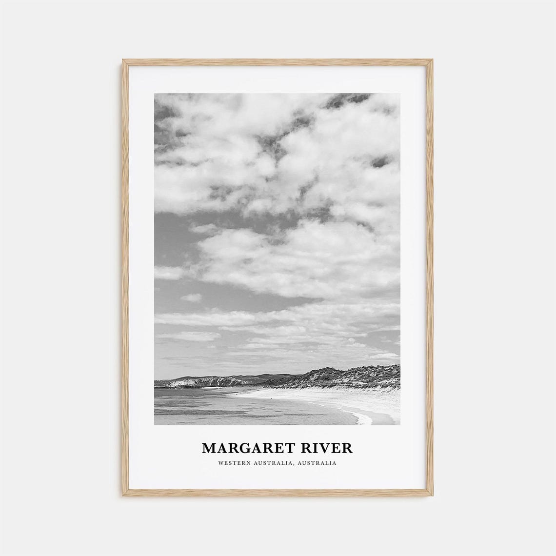 Margaret River Australia Coastal Beach Dramatic Clouds Photo Poster