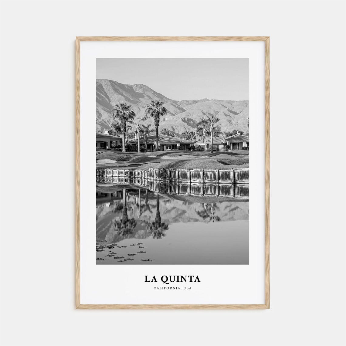La Quinta California Palm Tree Golf Resort Reflection Poster