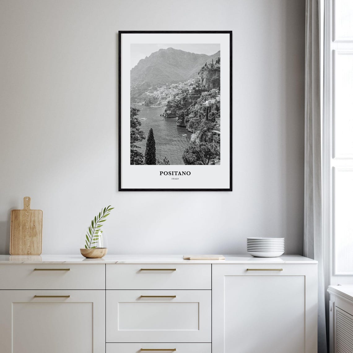 Positano Italy Amalfi Coast Cliffside Village Seaside Poster - Image 2