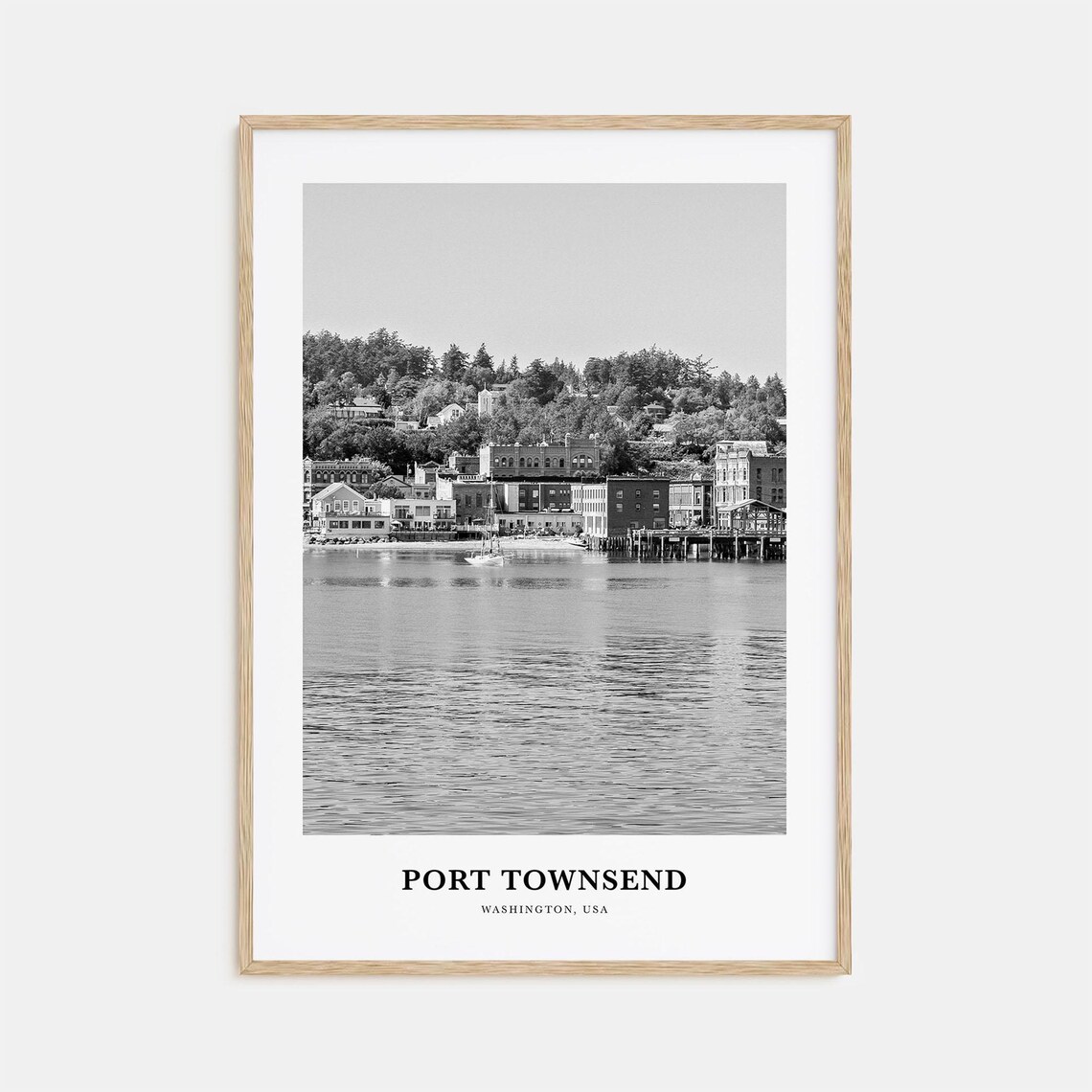 Port Townsend Washington Victorian Waterfront Town View Poster