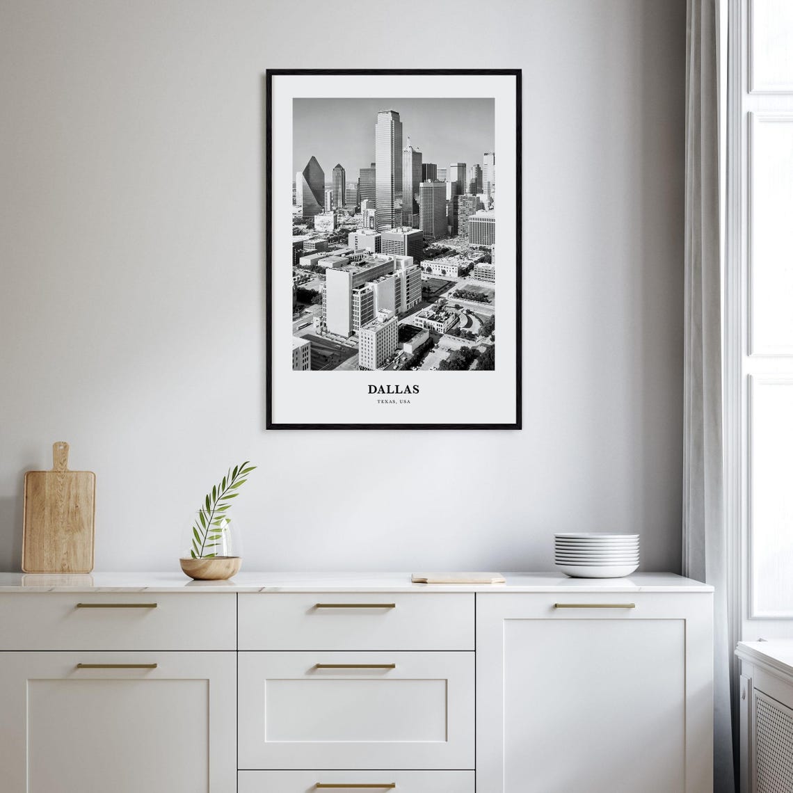 Dallas Texas Aerial Downtown Skyscrapers City View Photo Poster - Image 2