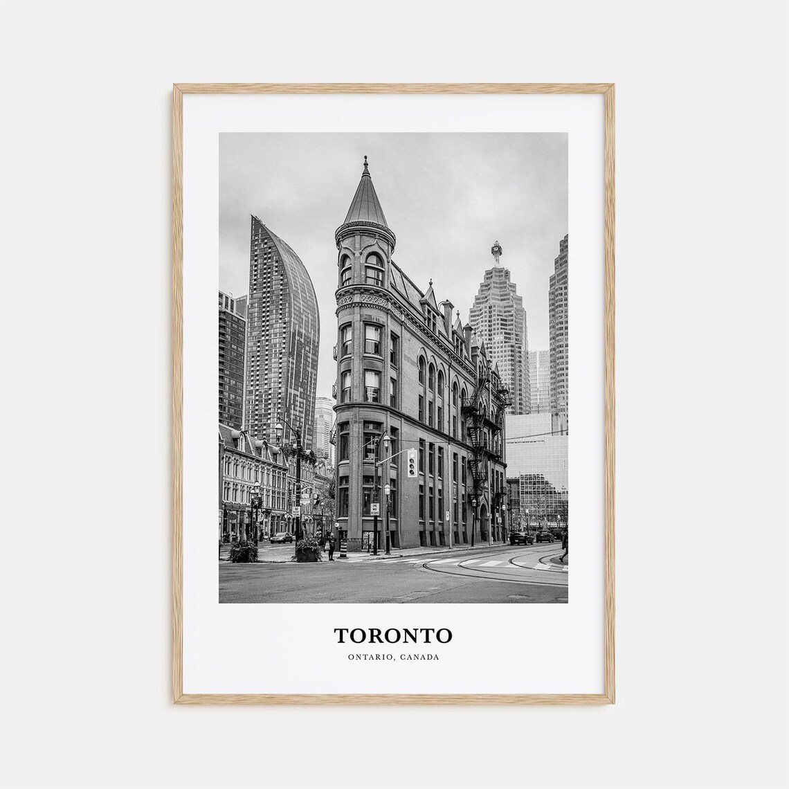 Toronto Ontario Gooderham Building Historic Street View Poster