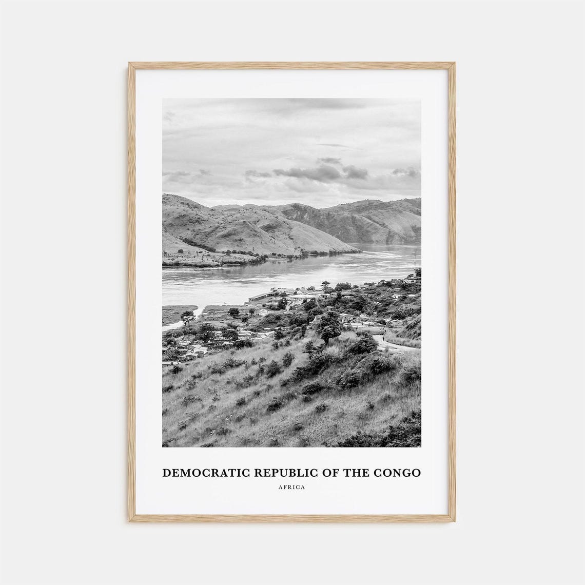 Democratic Republic Of The Congo River Valley Hills View Poster