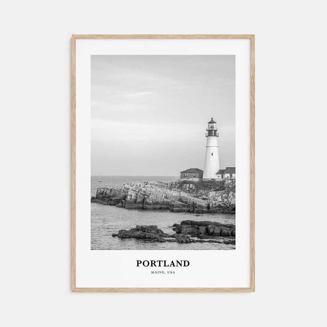 Portland Head Lighthouse Maine Rugged Rocky Coast View Poster