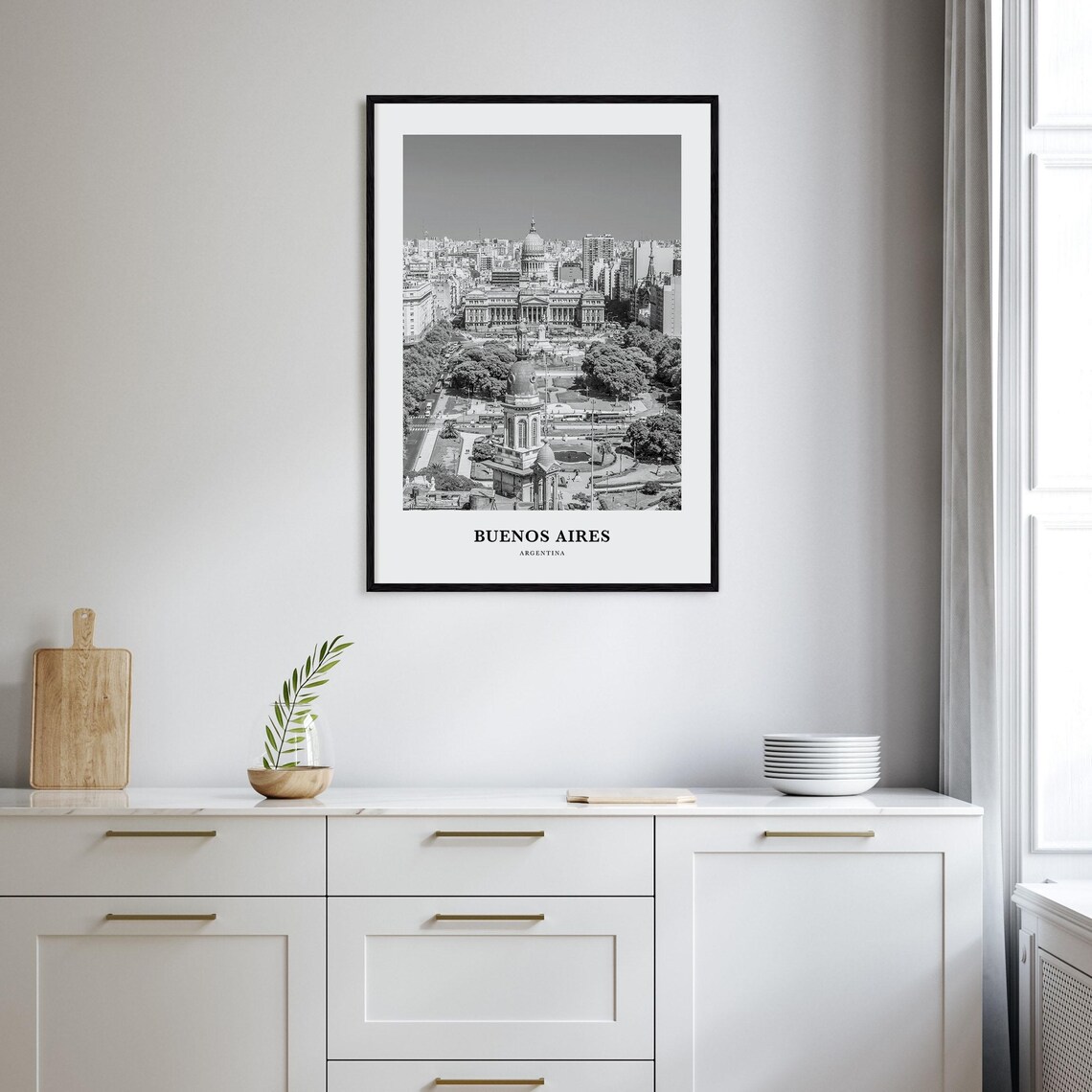 Buenos Aires Argentina City Skyline Aerial Photography Poster - Image 2