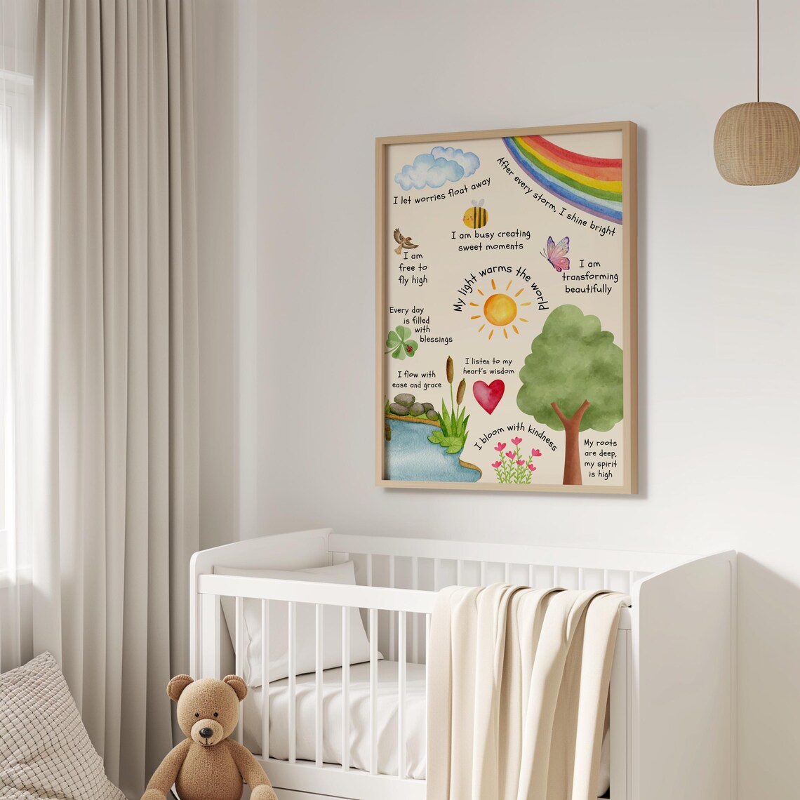Kids Affirmation Print, Montessori Self-Love Poster - Image 2