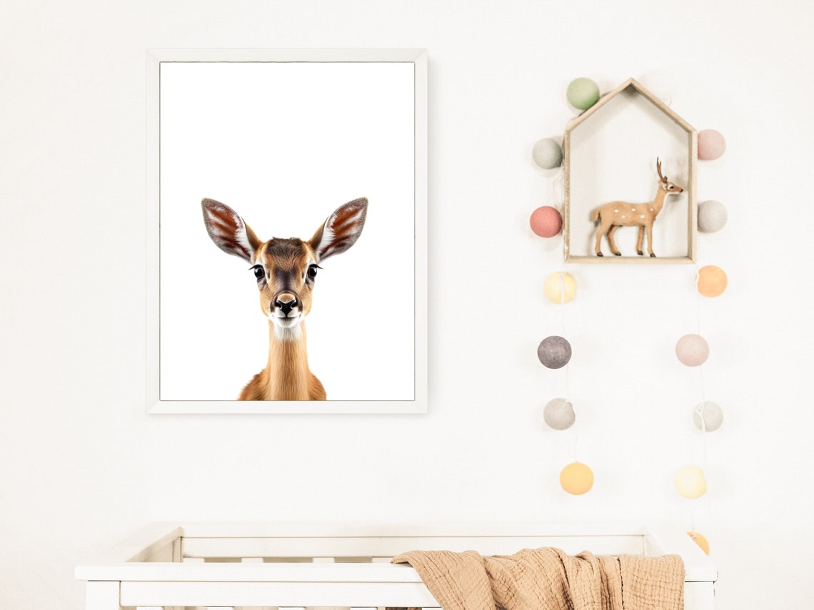 Gazelle Nursery Print Baby Gazelle Print Print Gazelle Nursery Decor Gazelle Nursery Wall Decor Safari Animal Print - Image 2