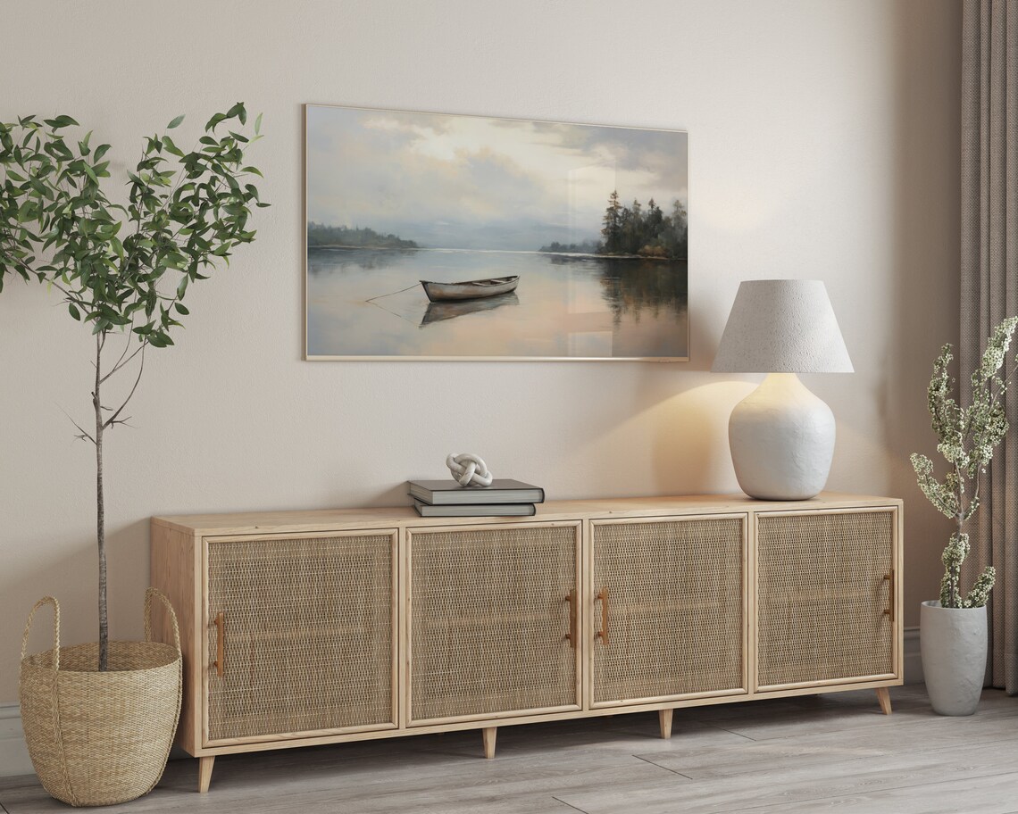 Lake Landscape Art Print, Lake House Decor - Image 3