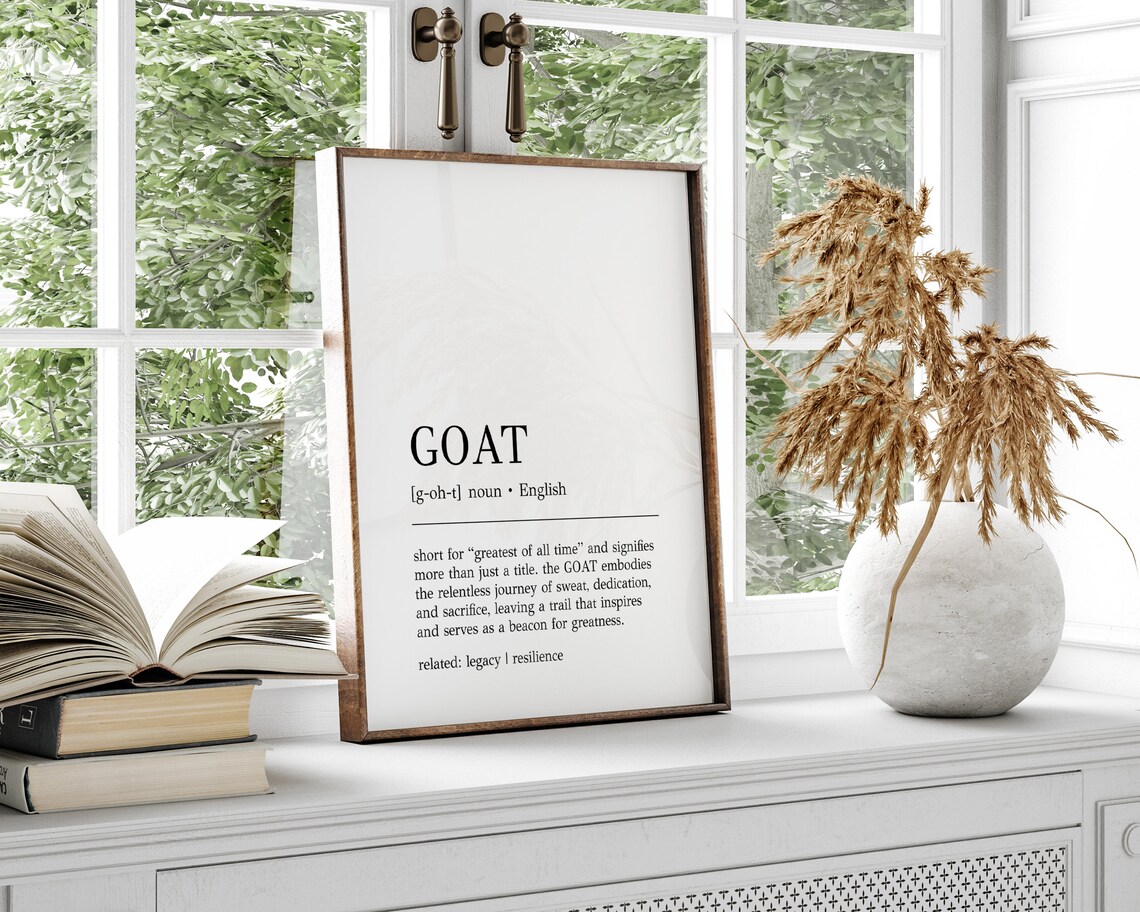 Goat Definition Art Print, Office Decor Gift - Image 2
