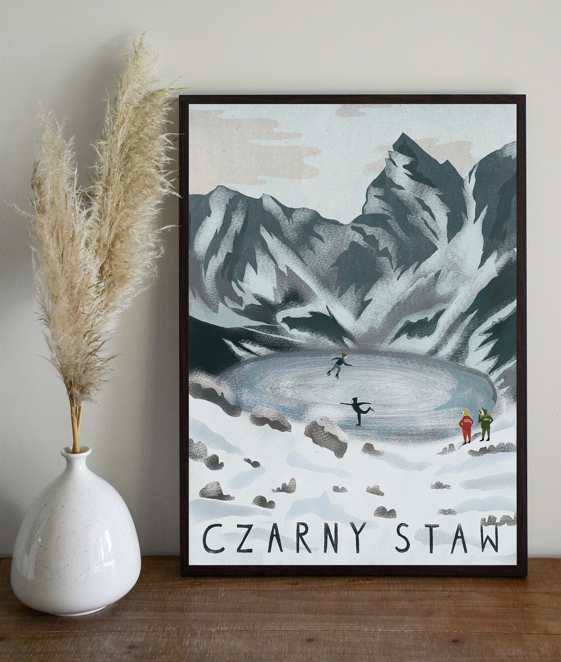 Czarny Staw Zakopane Travel Poster, Boho Vintage - Image 2