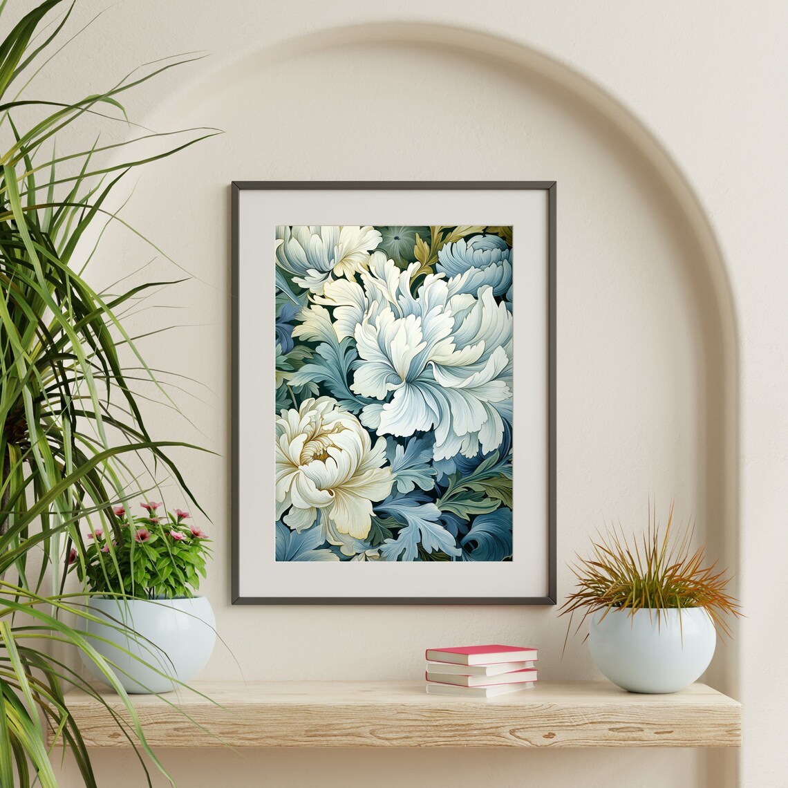 William Morris-Inspired Vintage Floral Poster Print - Image 2