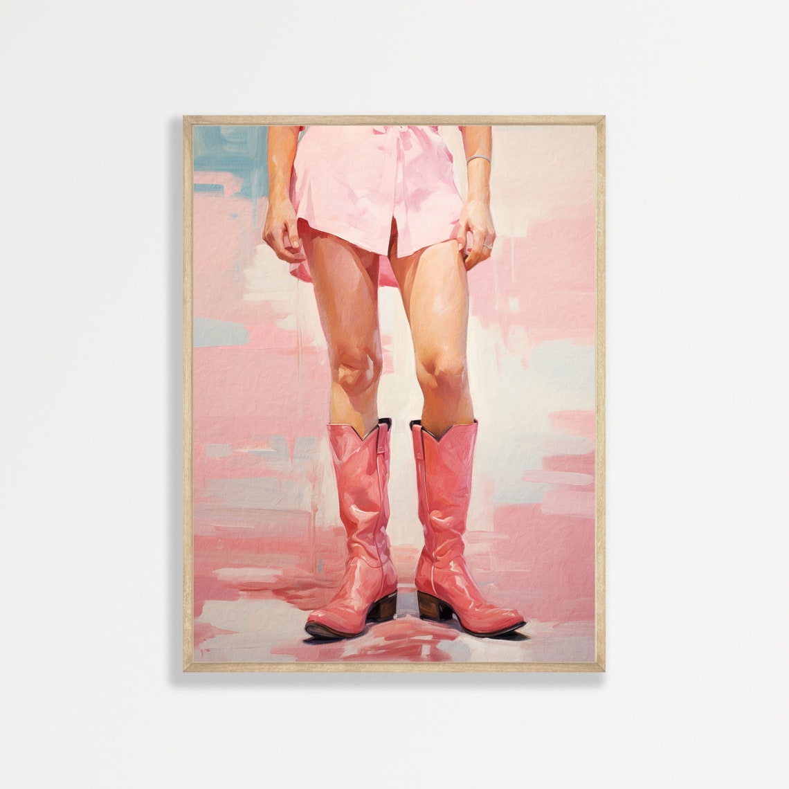 Cowgirl Wall Art Print Aesthetic Girly Decor Minimal Modern Western Poster Boho Trendy Artwork P 399