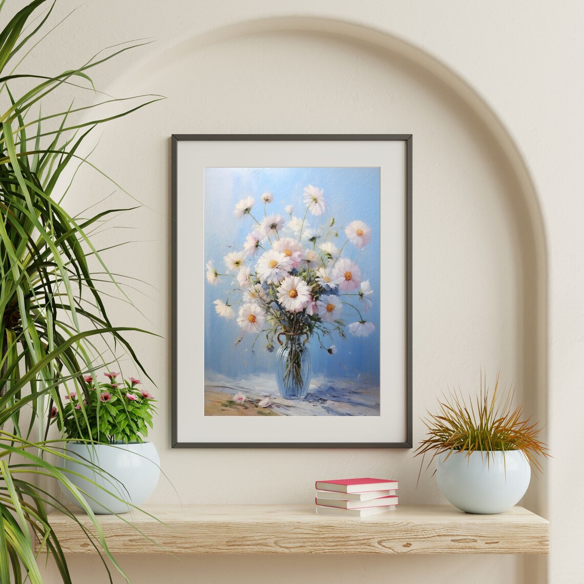 Retro Floral Still Life Art Print, Vintage Decor - Image 2