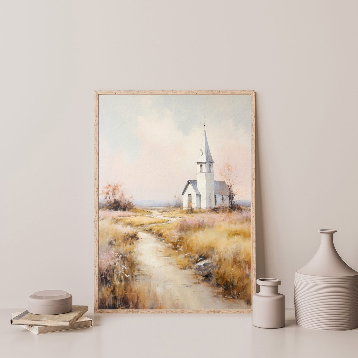 Vintage Country Landscape Nursery Art Print - Image 3